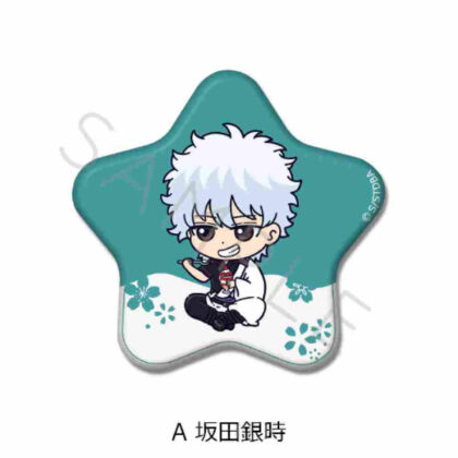 Gintama Star-shaped Can Badge A Gintoki Sakata (銀魂 星型缶バッジ A 坂田銀時)