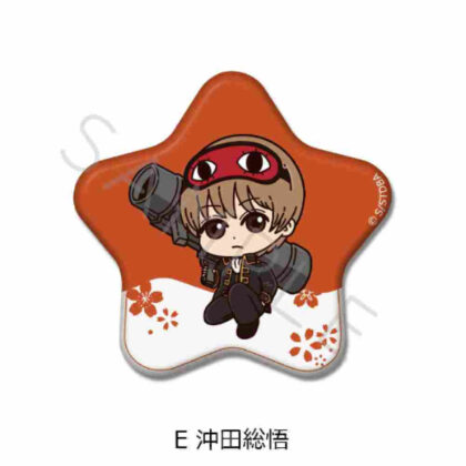 Gintama Star-shaped Can Badge E Okita Sougo (銀魂 星型缶バッジ E 沖田総悟)