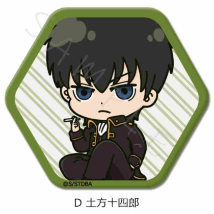 Gintama Hexagonal Can Badge D Toshiro Hijikata (銀魂 六角形缶バッジ D 土方十四郎)