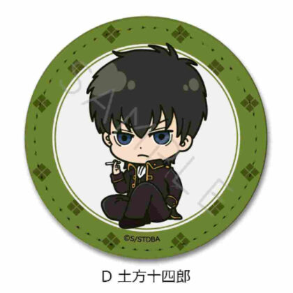 Gintama Leather Badge (Round) D Toshiro Hijikata (銀魂 レザーバッジ(丸形) D 土方十四郎)