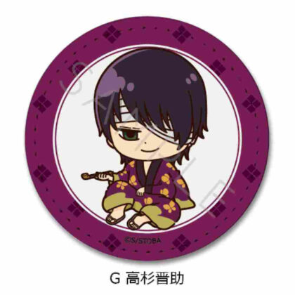 Gintama Leather Badge (Round) G Shinsuke Takasugi (銀魂 レザーバッジ(丸形) G 高杉晋助)