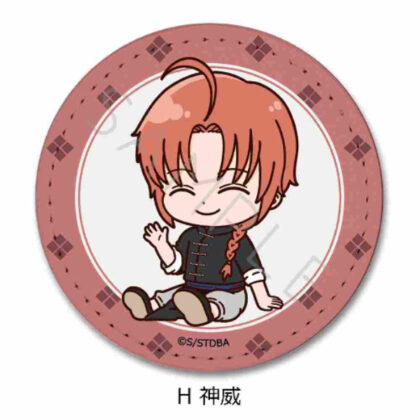 Gintama Leather Badge (Round) H Kamui (銀魂 レザーバッジ(丸形) H 神威)