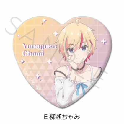 I'm a VTuber, but when I forgot to turn off the stream, I became a legend Heart-shaped can badge E Yanase-chami (VTuberなんだが配信切り忘れたら伝説になってた ハート型缶バッジ E 柳瀬ちゃみ)