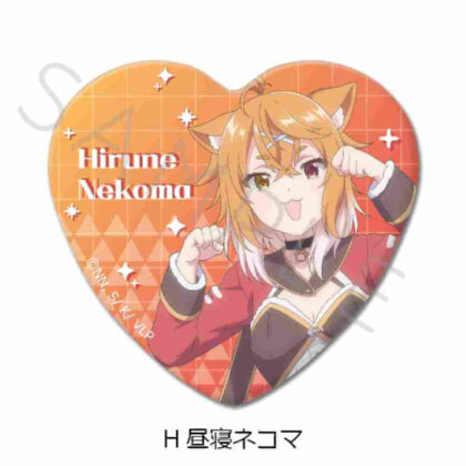 I'm a VTuber, but when I forgot to turn off the stream, I became a legend Heart-shaped can badge H Nap Nekoma (VTuberなんだが配信切り忘れたら伝説になってた ハート型缶バッジ H 昼寝ネコマ)