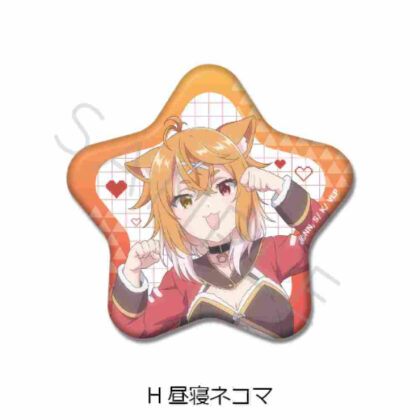 I'm a VTuber, but I forgot to turn off the stream and it became a legend Star-shaped can badge H Nap Nekoma (VTuberなんだが配信切り忘れたら伝説になってた 星型缶バッジ H 昼寝ネコマ)
