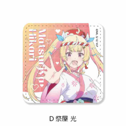 I'm a VTuber, but when I forgot to turn off the stream, I became a legend Leather Badge (Square) D Matsiya Hikaru (VTuberなんだが配信切り忘れたら伝説になってた レザーバッジ(スクエア) D 祭屋光)