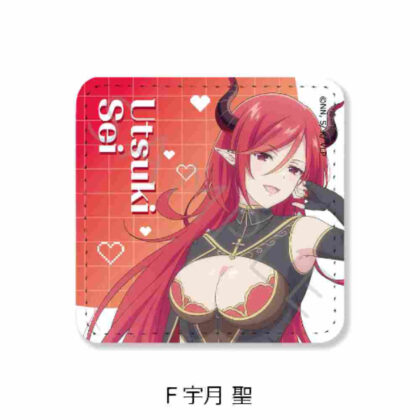 I'm a VTuber, but when I forgot to turn off the stream, I became a legend Leather Badge (Square) F Hijiri Uzuki (VTuberなんだが配信切り忘れたら伝説になってた レザーバッジ(スクエア) F 宇月聖)