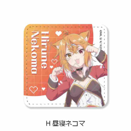 I'm a VTuber, but I forgot to turn off the stream and it became a legend Leather Badge (Square) H Nap Nekoma (VTuberなんだが配信切り忘れたら伝説になってた レザーバッジ(スクエア) H 昼寝ネコマ)