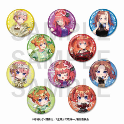 The Quintessential Quintuplets∽ -Heisei Retro Style- Trading Metallic Can Badge (五等分の花嫁∽ -平成レトロStyle- トレーディングメタリック缶バッジ)