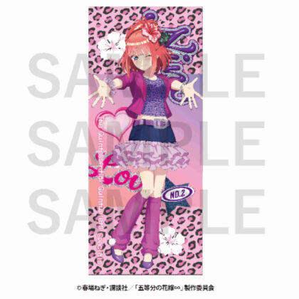 The Quintessential Quintuplets∽ -Heisei Retro Style- Face Towel Nino Nakano (五等分の花嫁∽ -平成レトロStyle- フェイスタオル 中野二乃)