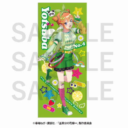 The Quintessential Quintuplets∽ -Heisei Retro Style- Face Towel Yotsuba Nakano (五等分の花嫁∽ -平成レトロStyle- フェイスタオル 中野四葉)