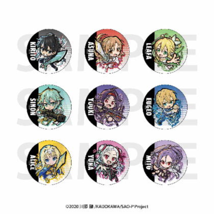 Sword Art Online Etoon Trading Tin Badge (ソードアート・オンライン イートゥーン トレーディング缶バッジ)