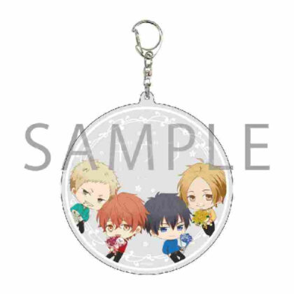Big Acrylic Keychain Movie Given Hiiragi Mix 01 Design A Color Shirt Ver. (Mini Character Illustration) (デカアクリルキーホルダー 映画 ギヴン 柊mix 01 デザインA カラーシャツVer.(ミニキャライラスト))