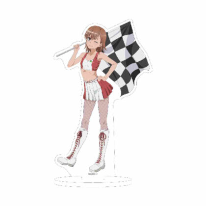 Acrylic stand A Certain Scientific Railgun T 09 Mikoto Misaka Race Queen Ver. (Original illustration) (アクリルスタンド とある科学の超電磁砲T 09 御坂美琴 レースクイーンVer.(描き下ろしイラスト))