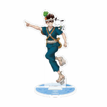 Acrylic stand Dr.STONE x Sanrio Characters 05 Chrome x Pochacco (collaboration illustration) (アクリルスタンド Dr.STONE×サンリオキャラクターズ 05 クロム×ポチャッコ(コラボイラスト))