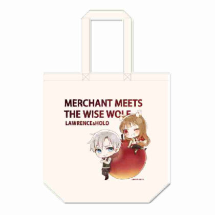 Spice and Wolf MERCHANT MEETS THE WISE WOLF Puchichoko Canvas Tote Bag Apple (狼と香辛料 MERCHANT MEETS THE WISE WOLFぷちちょこキャンバストートバッグ リンゴ)