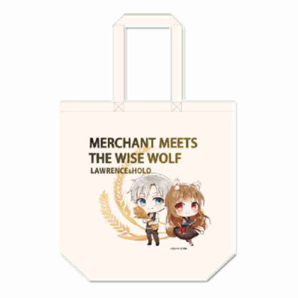 Spice and Wolf MERCHANT MEETS THE WISE WOLF Puchichoko Canvas Tote Bag Mugi (狼と香辛料 MERCHANT MEETS THE WISE WOLFぷちちょこキャンバストートバッグ 麦)