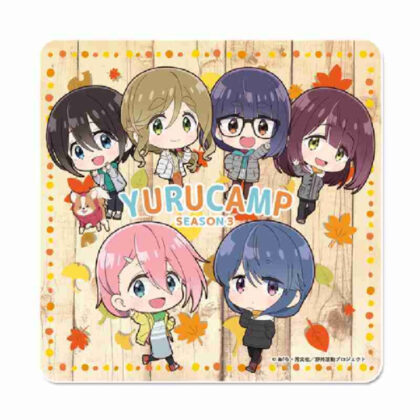 Yurucamp△ SEASON3 Puchichoko Rubber Mat Coaster (ゆるキャン△ SEASON3 ぷちちょこラバーマットコースター)