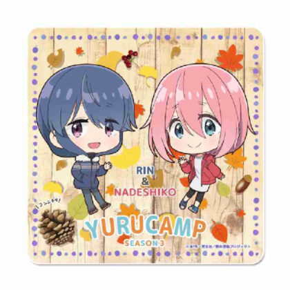 Yurucamp△ SEASON3 Puchichoko Rubber Mat Coaster Nadeshiko & Rin (ゆるキャン△ SEASON3 ぷちちょこラバーマットコースターなでしこ&リン)