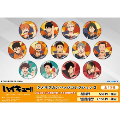 Anime “Haikyu!!” Lame Kirakan Badge Collection 2 (アニメ『ハイキュー!!』 ラメキラカンバッジコレクション2)