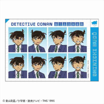 Detective Conan ID photo style sticker Shinichi Kudo (名探偵コナン 証明写真風ステッカー 工藤新一)