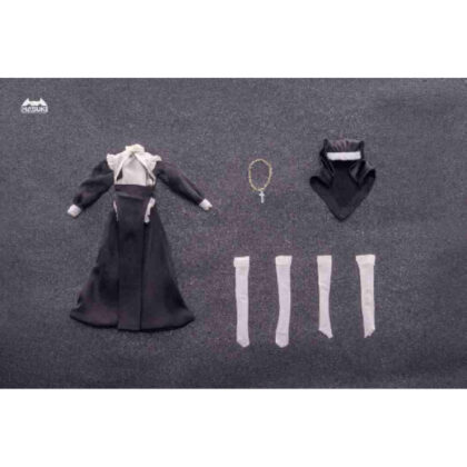 HASUKI CS017 1/12 scale doll dress-up clothes sister clothes (type A) (HASUKI CS017 1/12スケール ドール用着せ替え服 シスター服(タイプA))
