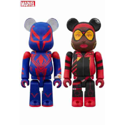 BE@RBRICK SPIDER-MAN 2099 & SPIDER-WOMAN2PCS SET (BE@RBRICK 蜘蛛人 2099 & 蜘蛛女 2 件套)