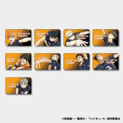 Haikyu!! TD Can Badge 5th Season Action Copyright Foil Stamping Ver. Karasuno (ハイキュー!! TD缶バッジ 5期アクション版権 箔押しVer. 烏野)