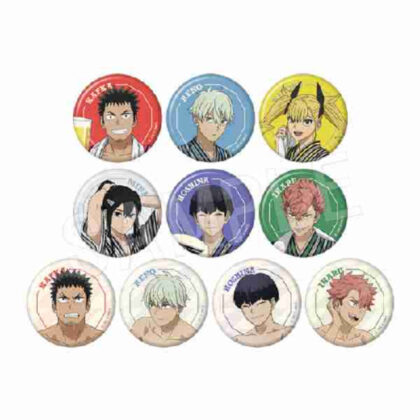 Kaiju No. 8 Trading Mat Can Badge Gokurakuyu Ver. (怪獣8号 トレーディングマット缶バッジ 極楽湯Ver.)