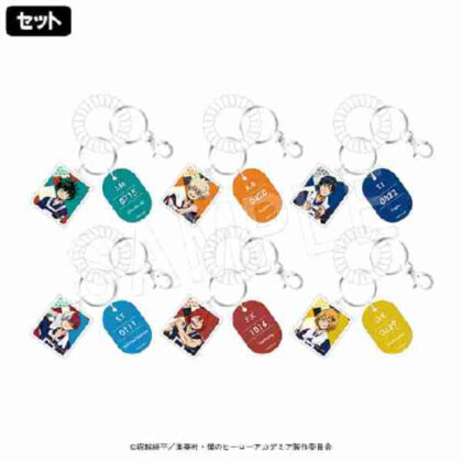 My Hero Academia Trading Locker Key Style Keychain Bath Ver. (僕のヒーローアカデミア トレーディングロッカーキー風キーホルダーお風呂Ver.)