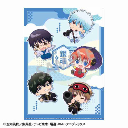 Gintama A4 Single Clear File Blue Okkochi (銀魂 A4シングルクリアファイル ブルー おっこち)