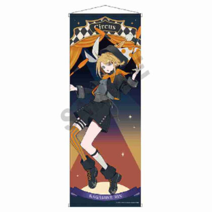 Hatsune Miku Life-size Tapestry Kagamine Rin Black Circus (初音ミク 等身大タペストリー 鏡音リン ブラックサーカス)