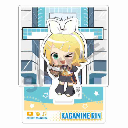 Hatsune Miku Diorama Acrylic Stand Kagamine Rin Enjoy Osaka 2024 (初音ミク ジオラマアクリルスタンド 鏡音リン エンジョイ大阪2024)