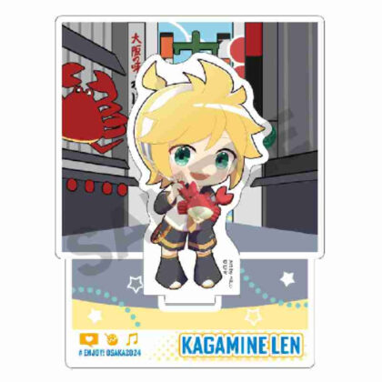 Hatsune Miku Diorama Acrylic Stand Kagamine Len Enjoy Osaka 2024 (初音ミク ジオラマアクリルスタンド 鏡音レン エンジョイ大阪2024)