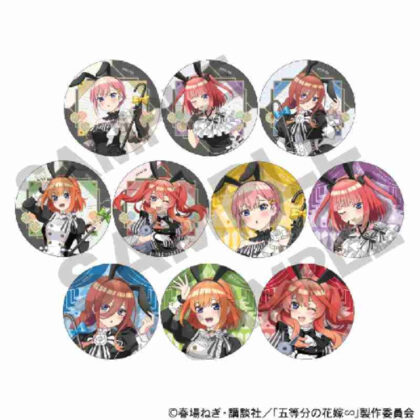 The Quintessential Quintuplets∽ Trading Can Badge Monochrome Bunny Dress (五等分の花嫁∽ トレーディング缶バッジ モノクロバニードレス)