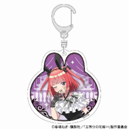The Quintessential Quintuplets∽ Acrylic Keychain Nino Nakano Monochrome Bunny Dress (五等分の花嫁∽ アクリルキーホルダー 中野二乃 モノクロバニードレス)