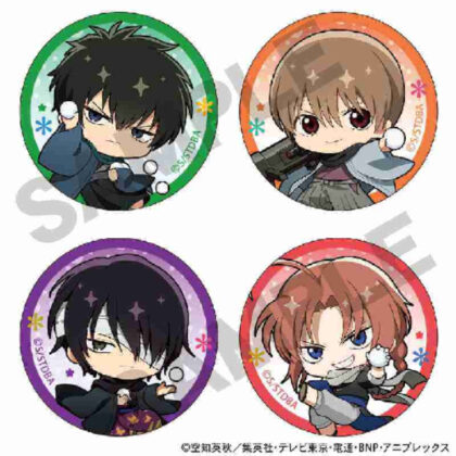 Gintama Acrylic Magnet Set Mini Character Snowball Fight B (銀魂 アクリルマグネットセット ミニキャラ雪合戦B)