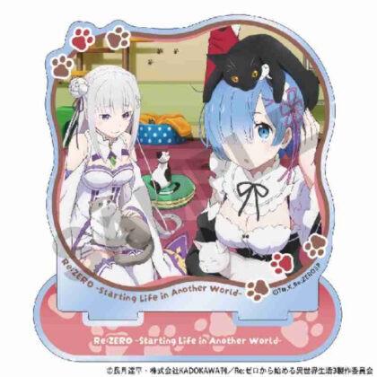 Re:ZERO -Starting Life in Another World- Acrylic Stand Cat Cafe (Re:ゼロから始める異世界生活 アクリルスタンド ネコカフェ)