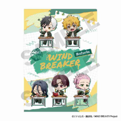 WIND BREAKER シングルクリアファイル グリーン ぷちクラ (WIND BREAKER 單件透明資料夾綠色 Petit Kura)