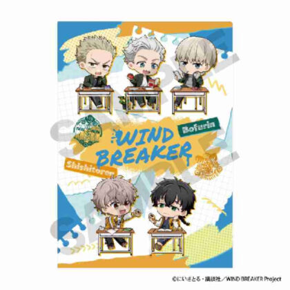 WIND BREAKER シングルクリアファイル ブルー ぷちクラ (WIND BREAKER 單件透明資料夾 藍色 Petit Kura)