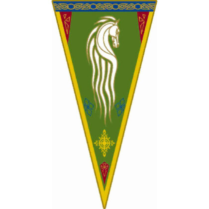 THE LORD OF THE RINGS:THE WAR OF THE ROHIRRIM Flag style towel Rohan (THE LORD OF THE RINGS:THE WAR OF THE ROHIRRIM フラッグ風タオル Rohan)