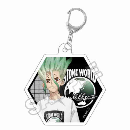 Dr.STONE Monotone Street Die-cut Acrylic Keychain Senku Ishigami (Dr.STONE Monotone Street ダイカットアクリルキーチェーン 石神千空)