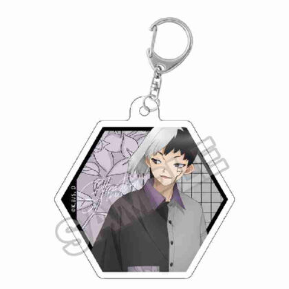 Dr.STONE Monotone Street Die-cut Acrylic Keychain Asagiri Gen (Dr.STONE Monotone Street ダイカットアクリルキーチェーン あさぎりゲン)