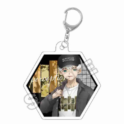 Dr.STONE Monotone Street Die-cut Acrylic Keychain Saionji Ukyo (Dr.STONE Monotone Street ダイカットアクリルキーチェーン 西園寺羽京)