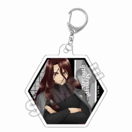 Dr.STONE Monotone Street Die-cut Acrylic Keychain Tsukasa Shishio (Dr.STONE Monotone Street ダイカットアクリルキーチェーン 獅子王司)