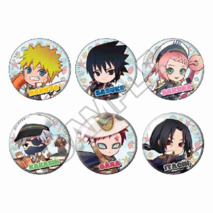 NARUTO-ナルト- 疾風伝 petitry マリンルック 缶バッジ (火影忍者疾風傳 petitry 海洋外觀罐徽章)