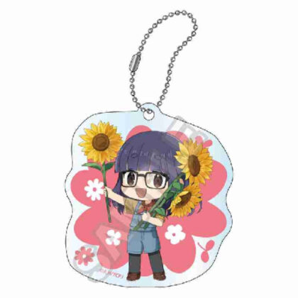 Yurucamp△ SEASON3 Flower Acrylic Keychain Chiaki Ogaki (ゆるキャン△ SEASON3 フラワー アクリルキーチェーン 大垣千明)