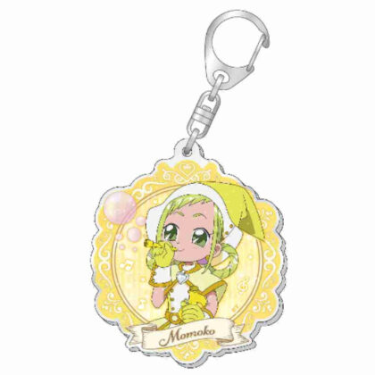 Ojamajo Doremi Dokkan! Glitter acrylic key chain soap bubble Ver. Momoko Asuka (おジャ魔女どれみドッカーン! ラメ入りアクリルキーホルダーシャボン玉Ver. 飛鳥ももこ)