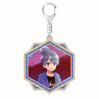 Yurucamp△ SEASON3 Original Wood Keychain Rin Shima (ゆるキャン△ SEASON3 描き下ろしウッドキーホルダー志摩リン)