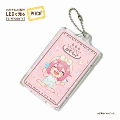 Yuru Camp△ SEASON3 Hot Spring Style Design PIICA Pica (with clear pass case) Nadeshiko Kakamigahara (ゆるキャン△ SEASON3 温泉風デザイン PIICAピーカ(クリアパスケース付き) 各務原なでしこ)